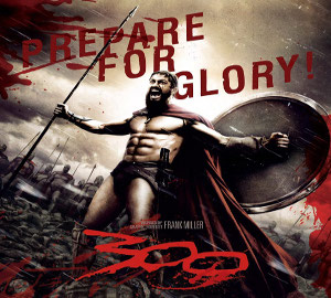 300 Leonidas great movie 2006 king Spartan soldiers vastly overpowering enemy being Persian Xerxes great army story Greece Frank Miller graphic novel remembering 1962 Spartans
pretty obvious Zack Snyder inspiration subject irrelevant action motivational speeches few hours fun Special effects important role camera work incorporation brilliant Gerard Butler Lena Headey David Wenham 
cast major contributor success transform major motion picture version reality parody prepare glory tonight dine hell
